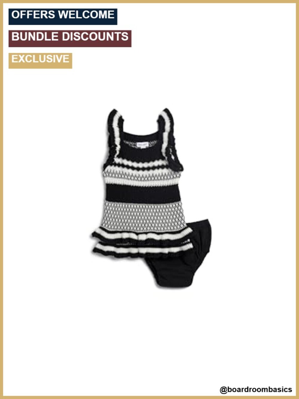 Infant Girls Ruffle Sweater Dress with Diaper Cover Sleeveless Pullover